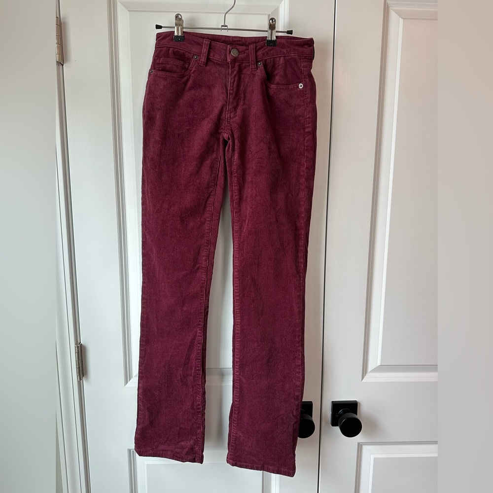 Patagonia Women’s Burgundy Corduroy Pants Size 24
